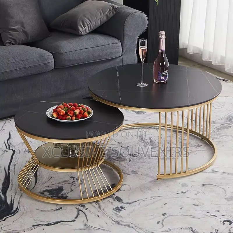 Luxury Nordic Modern Marble Nesting Center Table