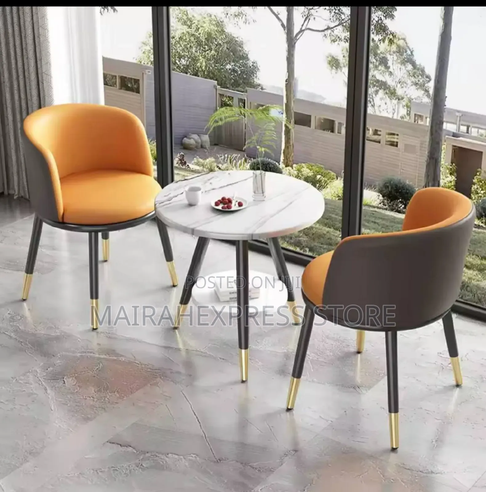 Three Pieces Set Table and Chairs Celebrity Home Balcony Tea Table T36