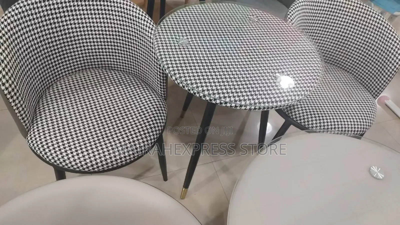 Three Pieces Set Table and Chairs Celebrity Home Balcony Tea Table T36
