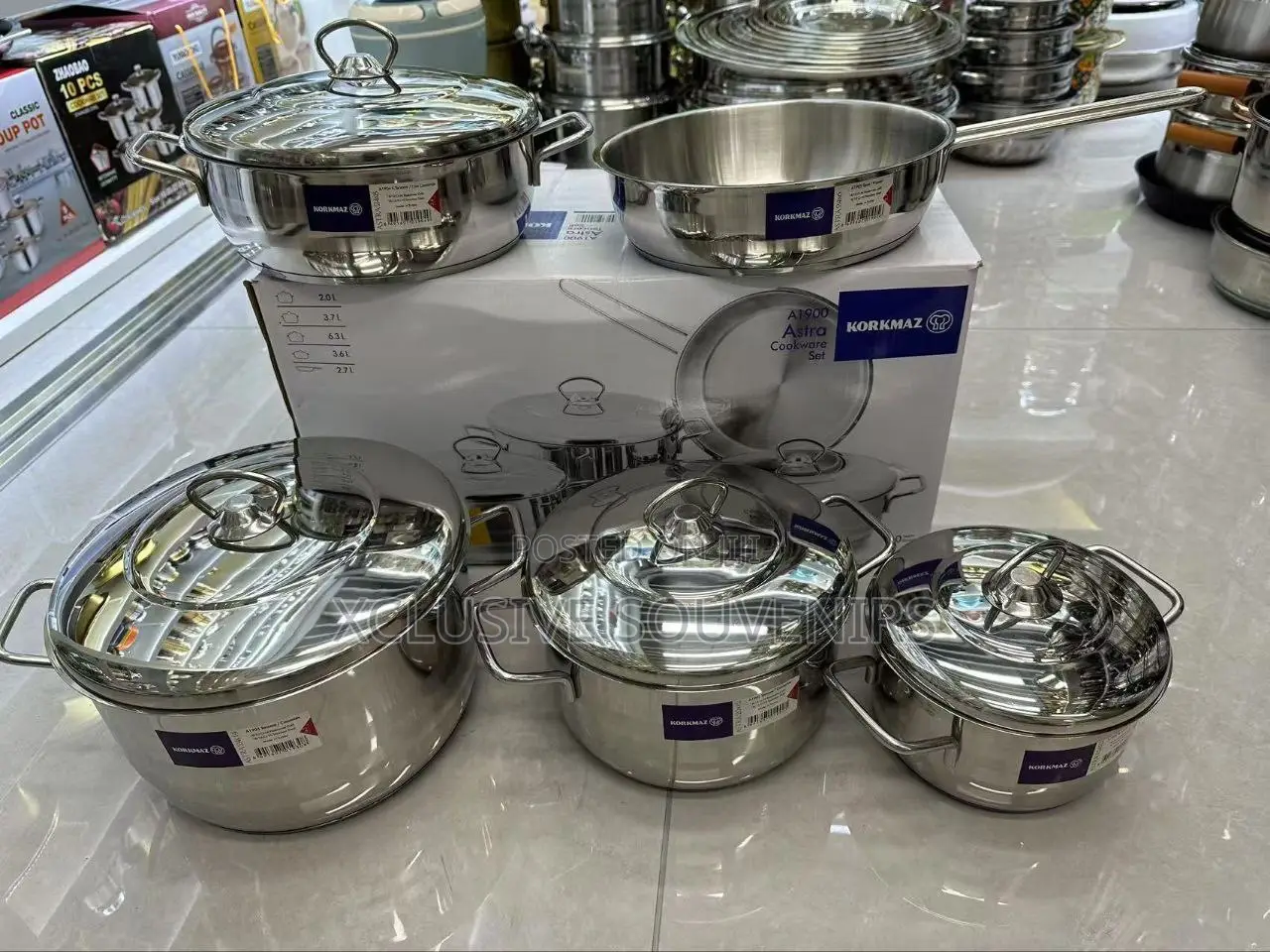 10pcs Korkmaz Cookware Set