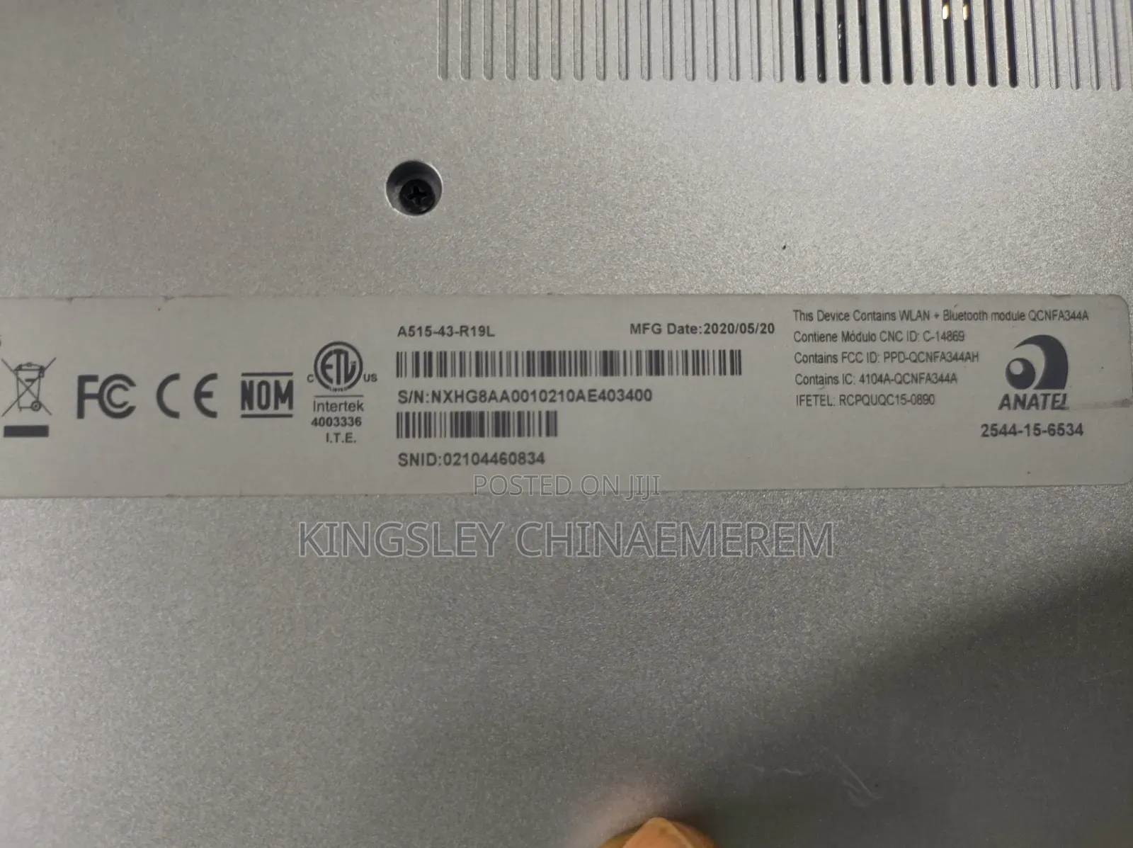 Laptop Acer Aspire 5 8GB AMD Ryzen 3 SSD 512GB