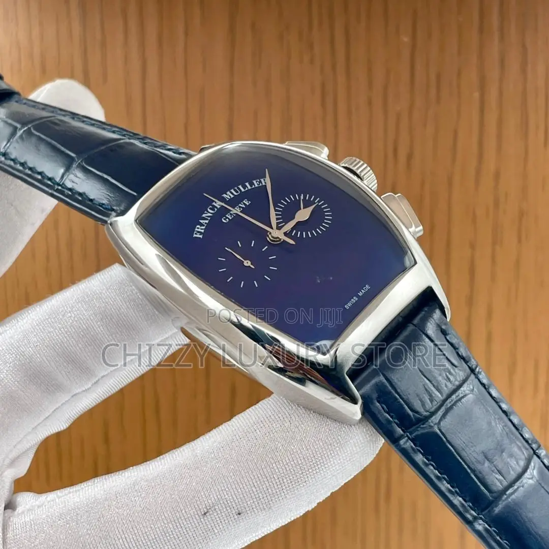 Franck Muller Quality Men Genuine Leather Wristwatch