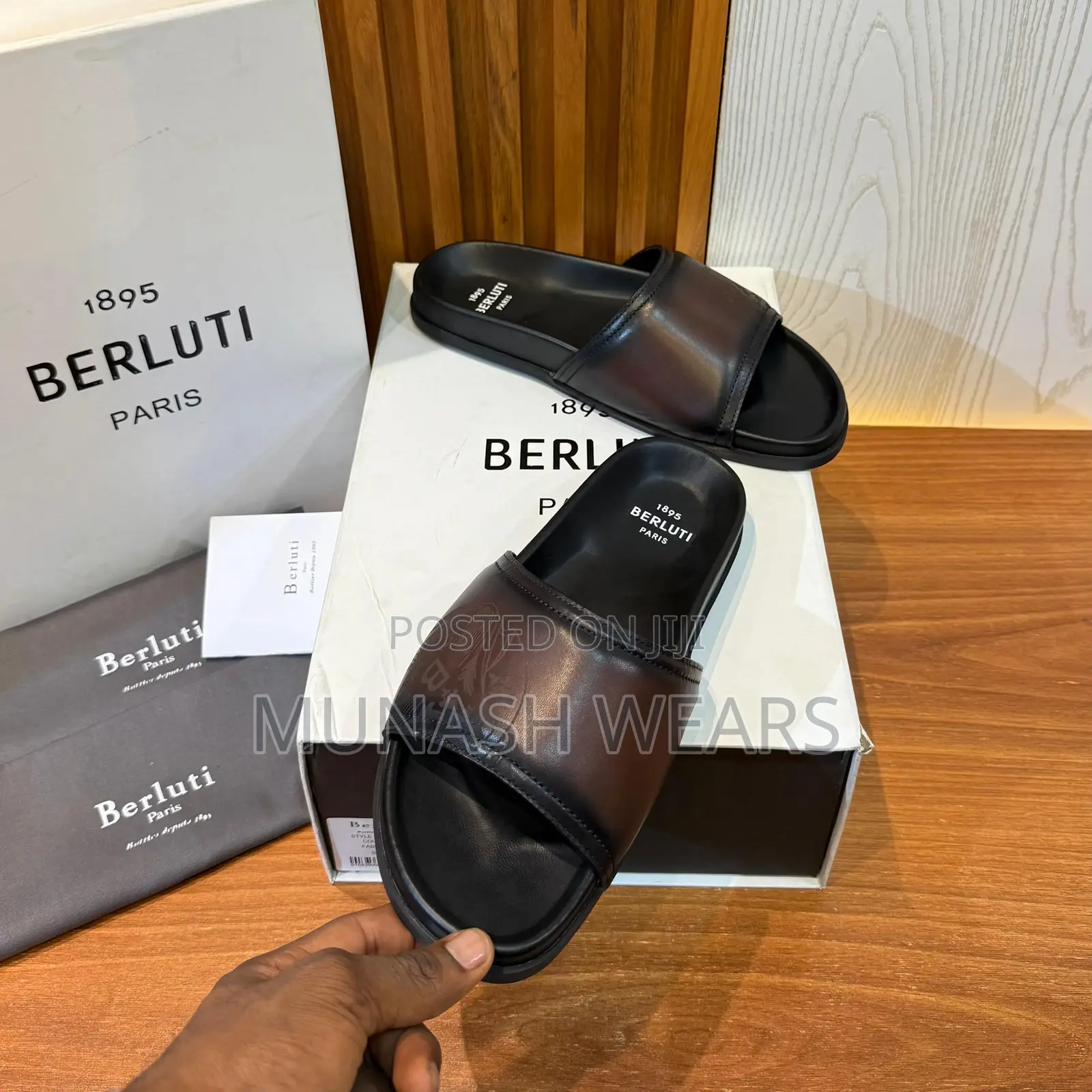 Berluti Luxury Leather Slipers For Men 40-46 Available, Nationwide Del