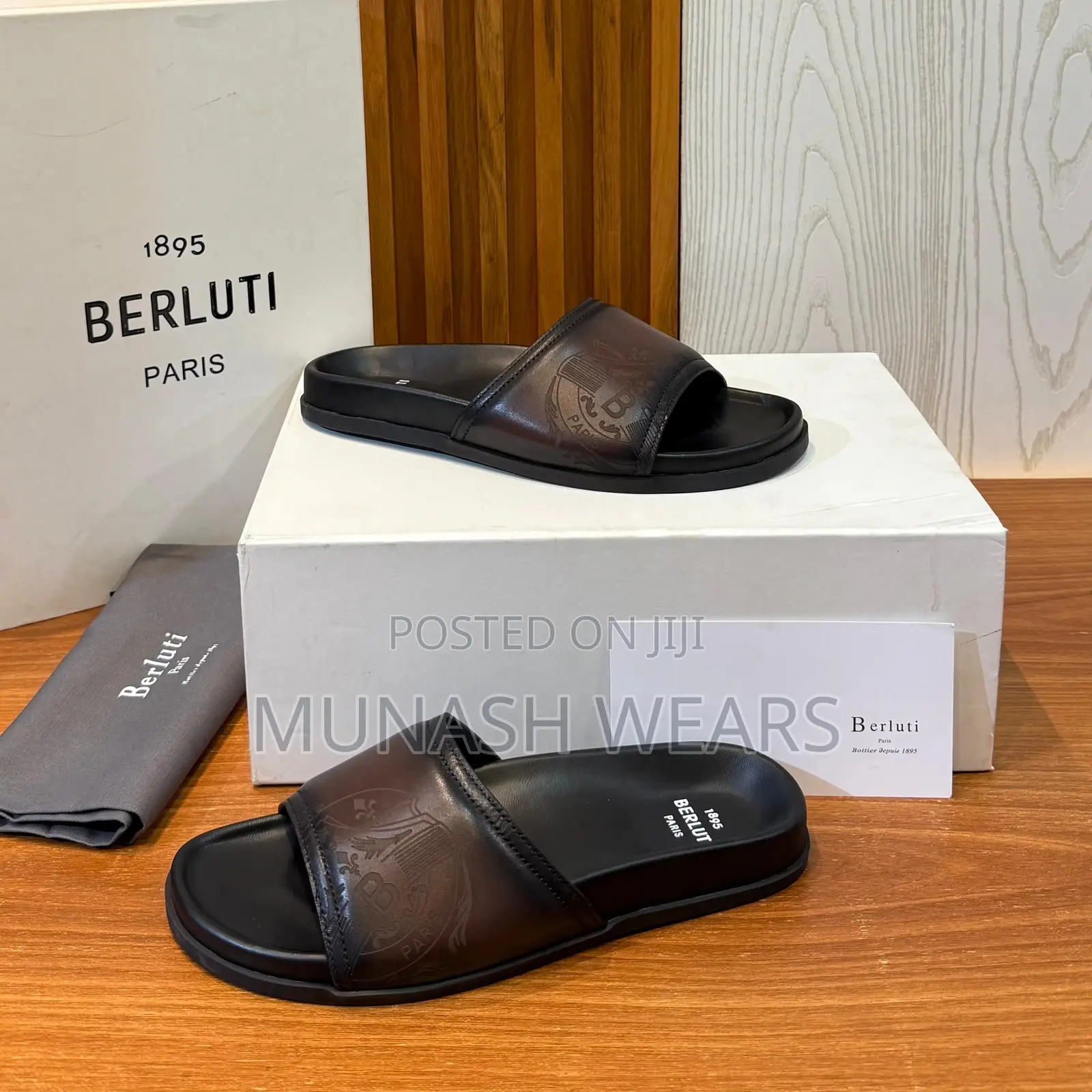Berluti Luxury Leather Slipers For Men 40-46 Available, Nationwide Del