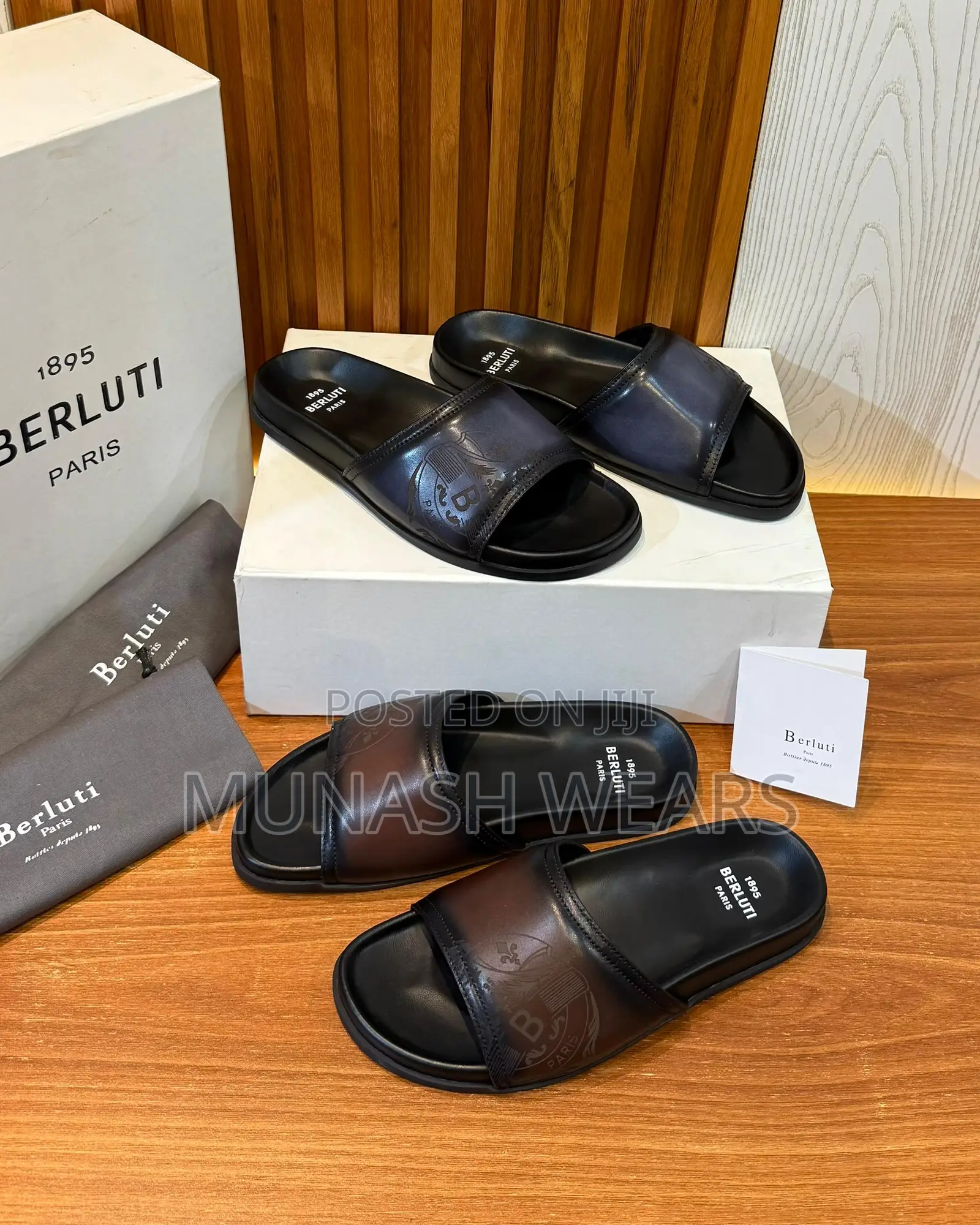 Berluti Luxury Leather Slipers For Men 40-46 Available, Nationwide Del