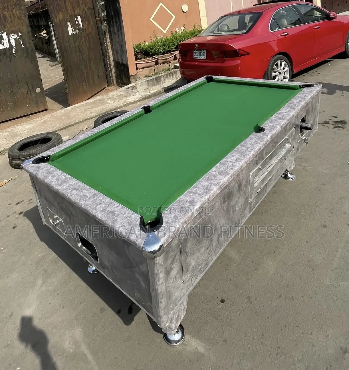 7ft Switch Marble Top Coin Operated Snooker With Complete Accessories