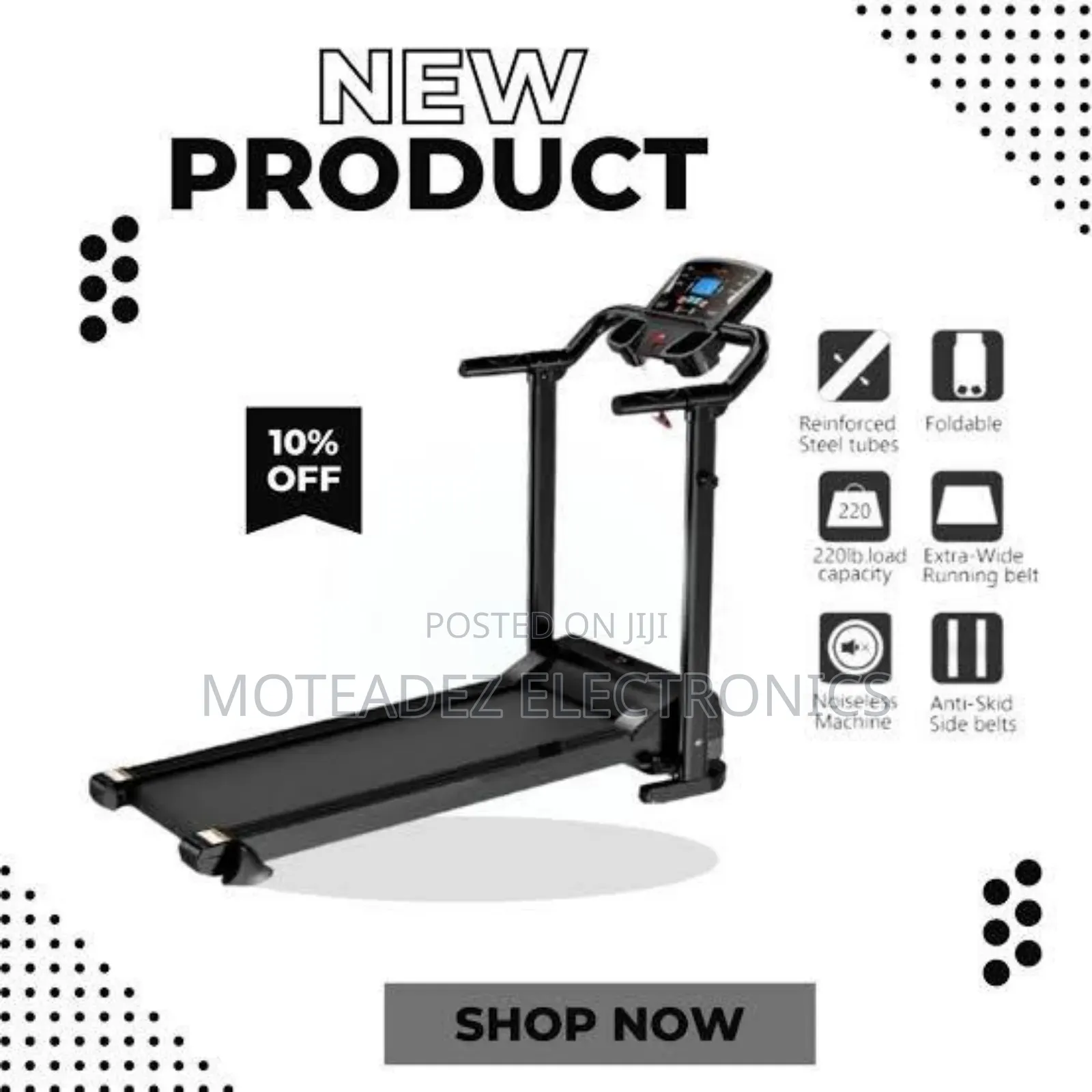 Foldable High Quality Home Gym Treadmill Machine With LCD Screen