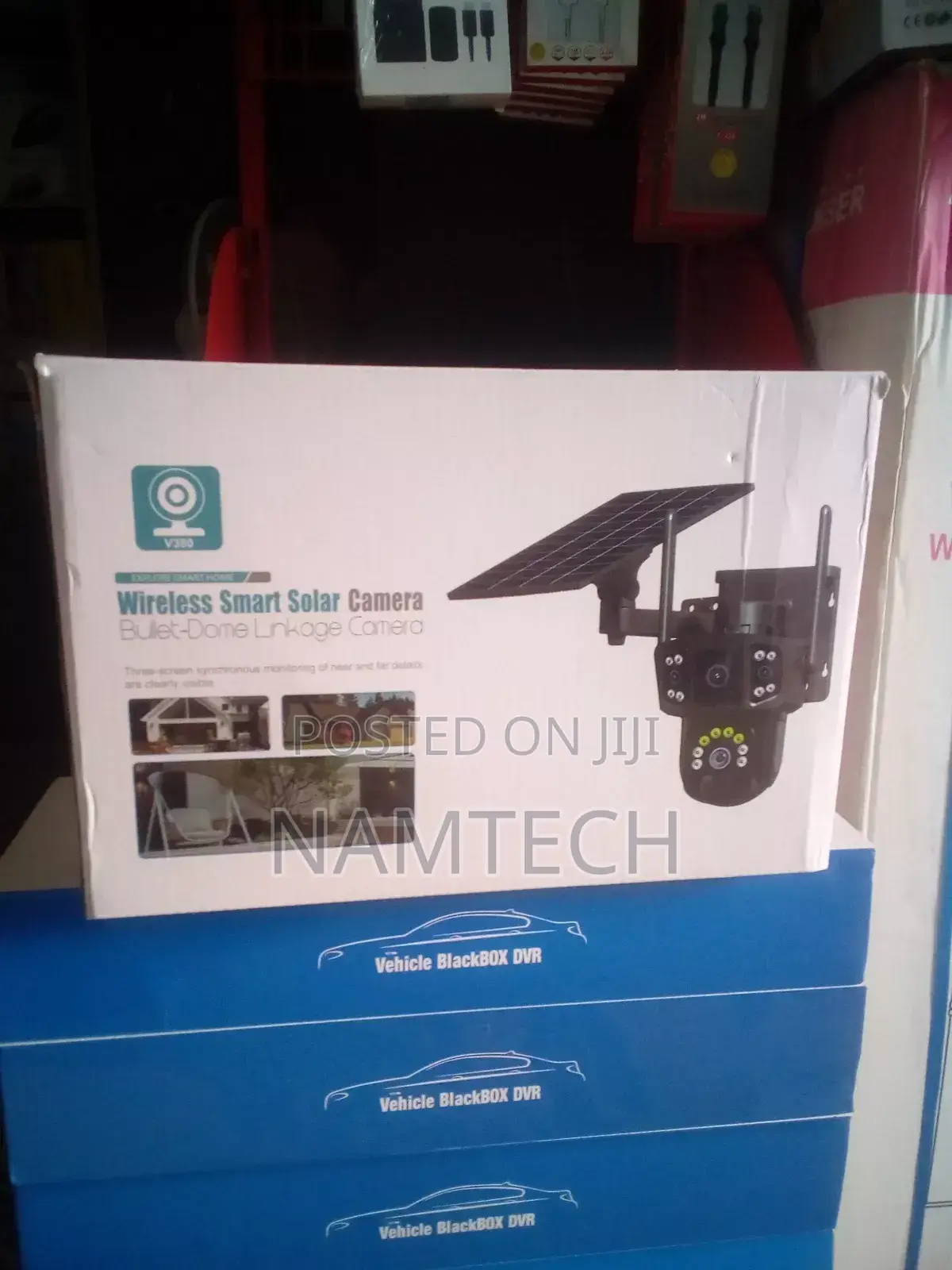 V380 Solar Outdoor Camera Dual Lens 4g