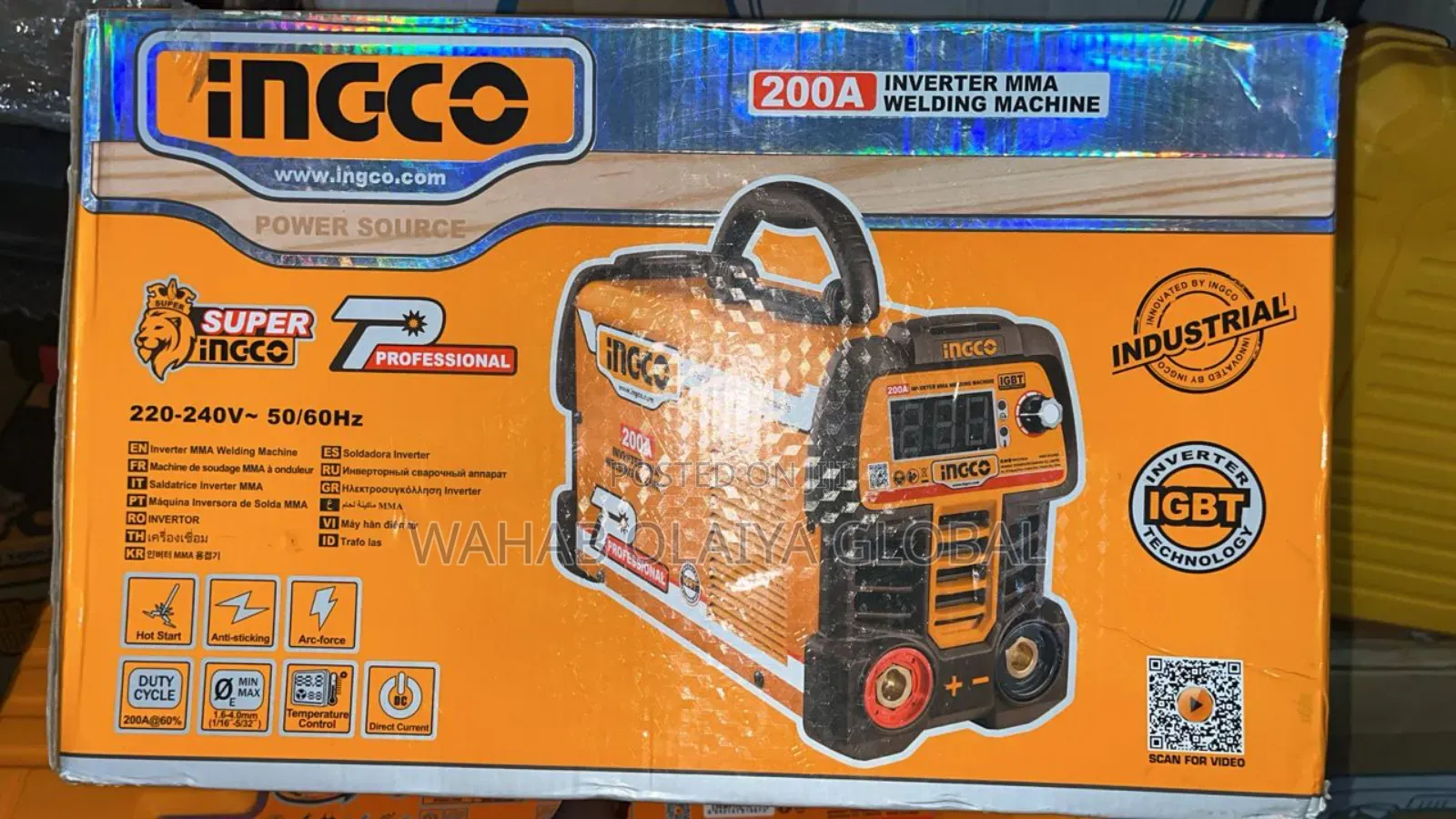 Ingco 200a Inverter Mma Welding Machine – Igbt Arc Welder