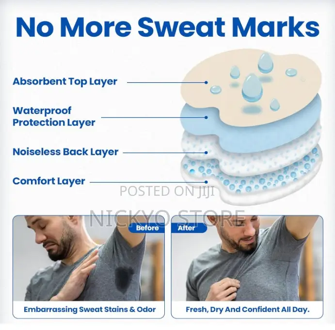 10pcs Disposable Underarm Sweat Pads