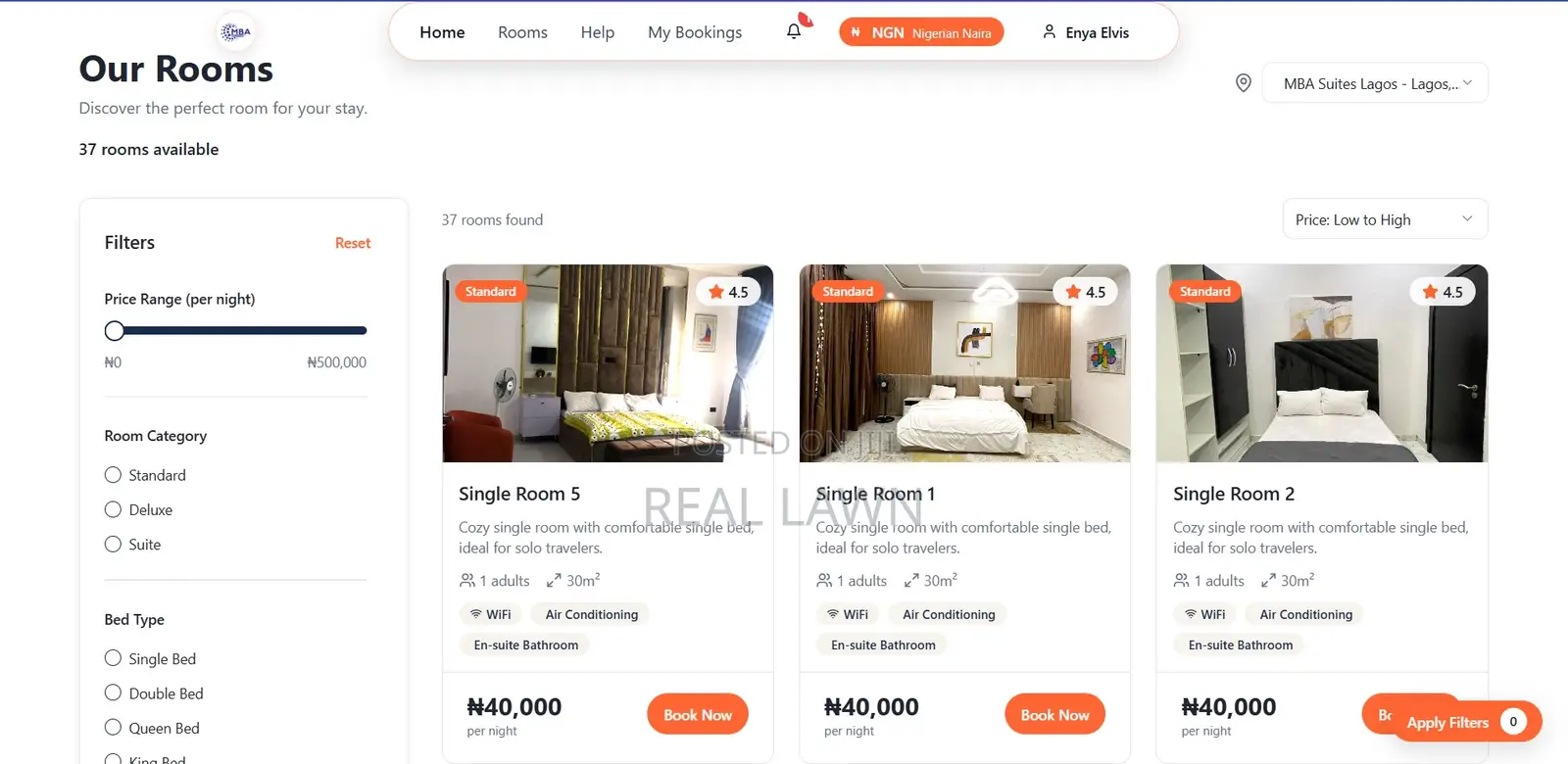 Hotel Booking Website (Basic) | Demo Before Payment