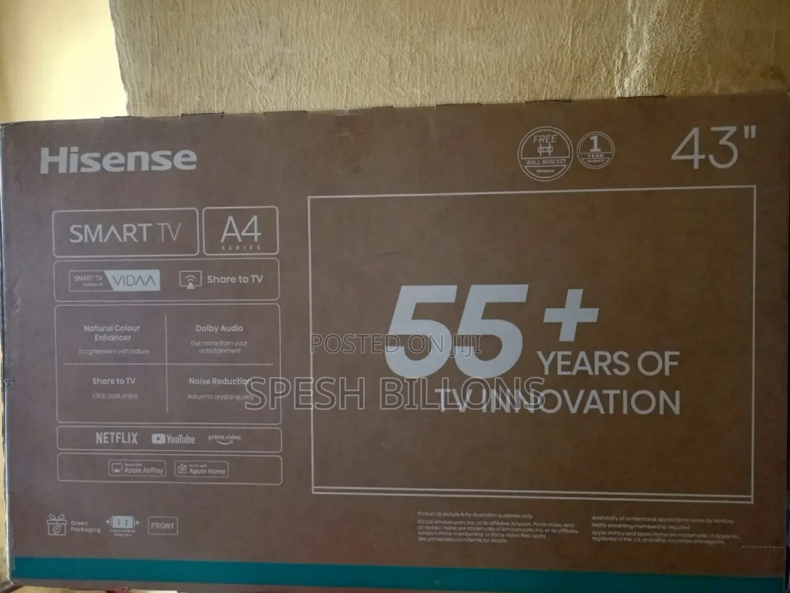 45-Inch Hisense Vidaa Uhd Smart Tv | Crystal-Clear Display