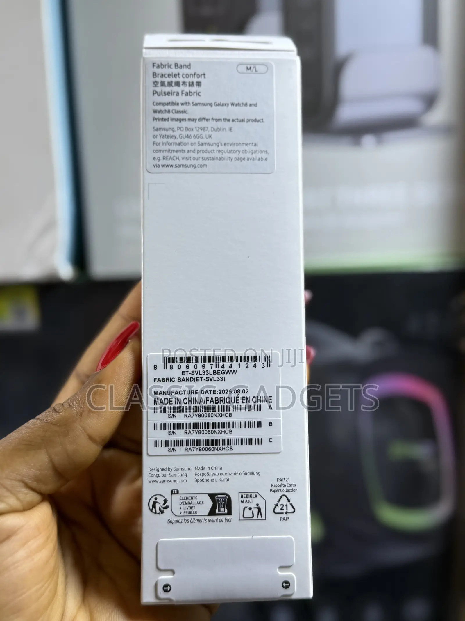 Samsung Fabric Band for Galaxy Watch 8 and Watch 8 Classic