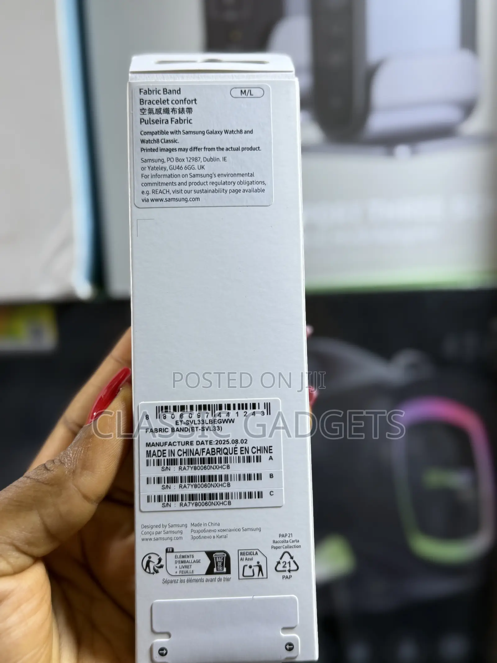 Samsung Fabric Band for Galaxy Watch 8 and Watch 8 Classic