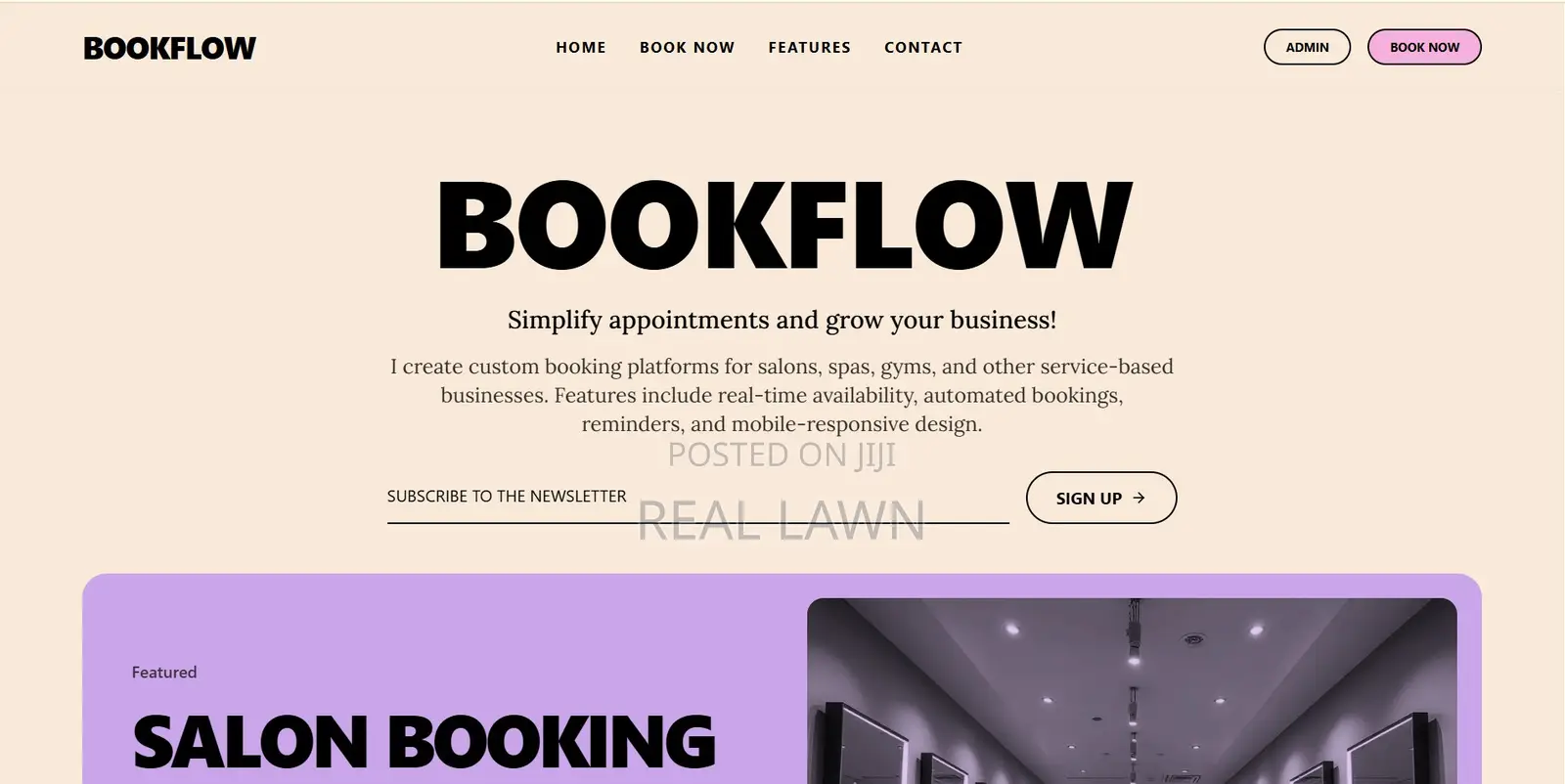Simple Booking Website for Services | Demo Before Payment