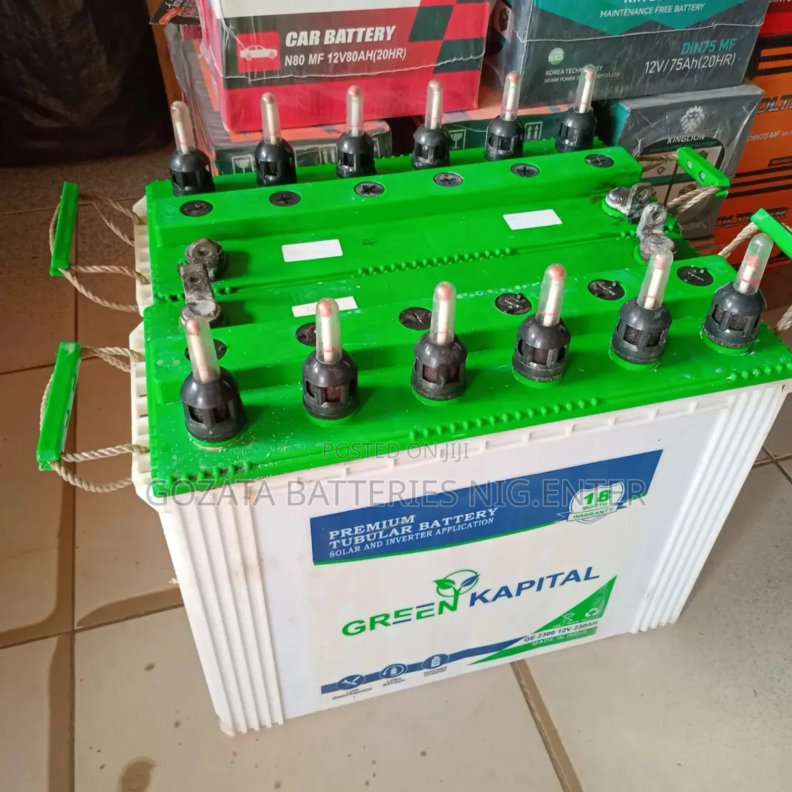 Fairly Used Tubular Battery Green Kapital 230ah