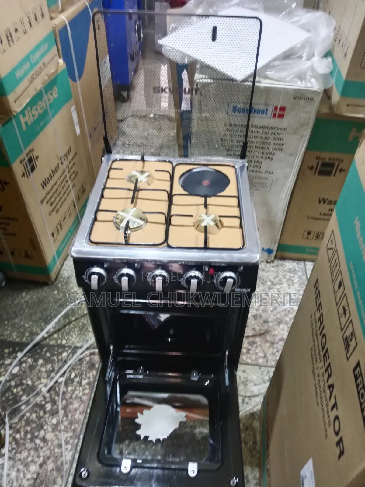 Skyrun Gas Cooker 50x50 3by1 Automatic Ignition