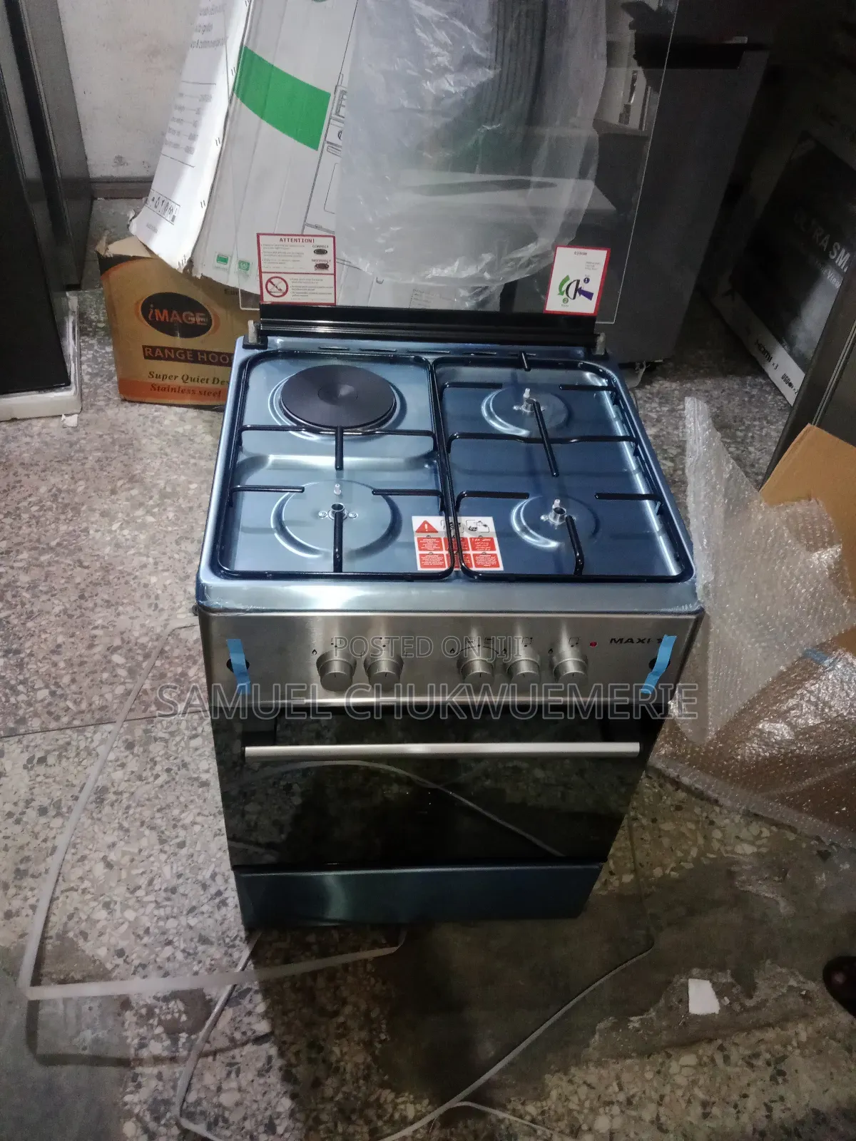 Maxi Gas Cooker 60x60 3by1 Automatic Ignition 1year Warranty