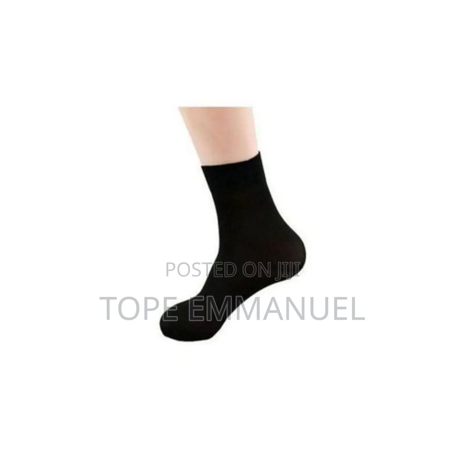 12 Pairs of Mens Black Long Sock