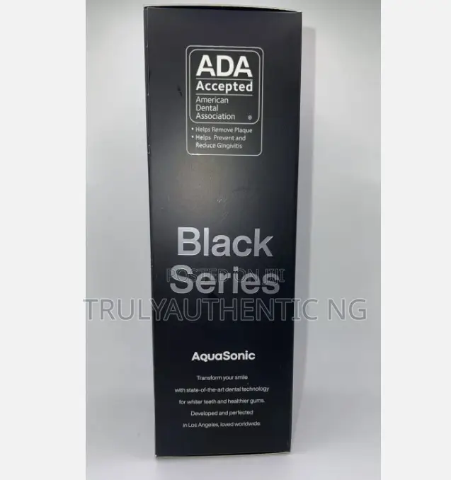 Aquasonic Black Series Ultra Whitening Electric Toothbrush + 8 Brushes