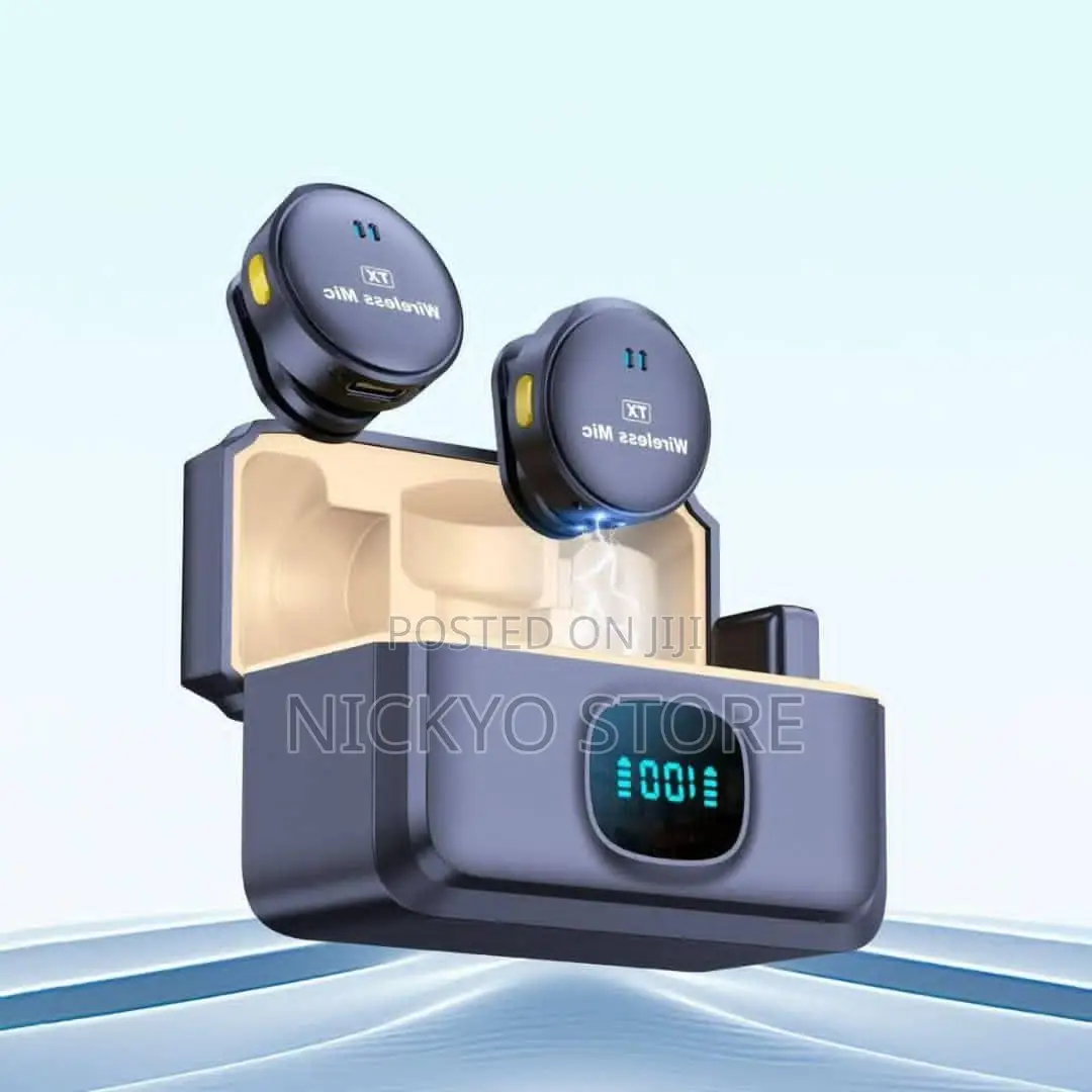 Wireless Dual-Vocal Pro Microphone With Charging Case