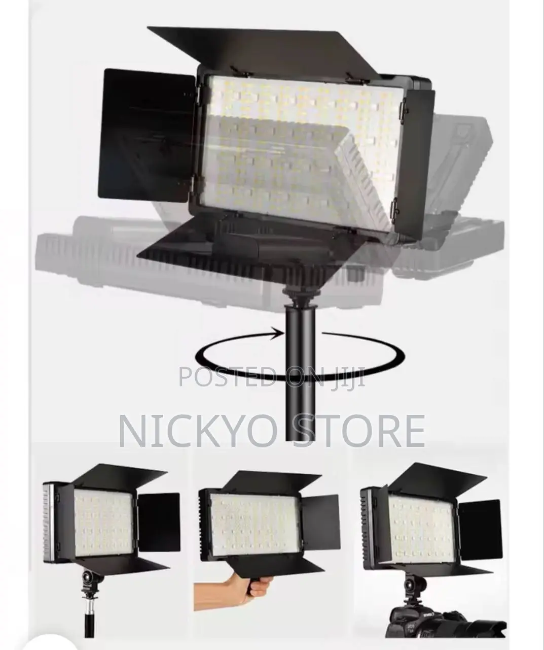 Pro Led 800 Video Light With Extra Battery Strong Tripod Stand