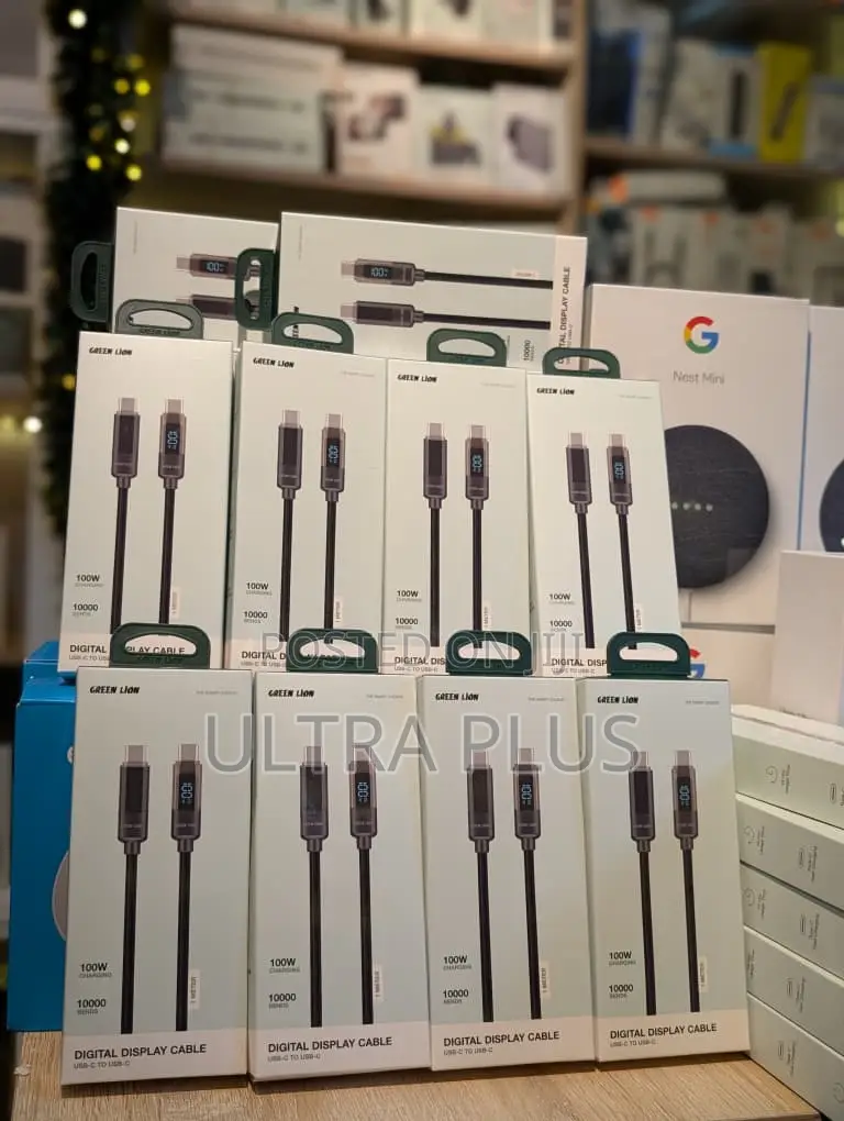 Green Lion 100w Fast Digital Display Cable Usb-c To Usb-c