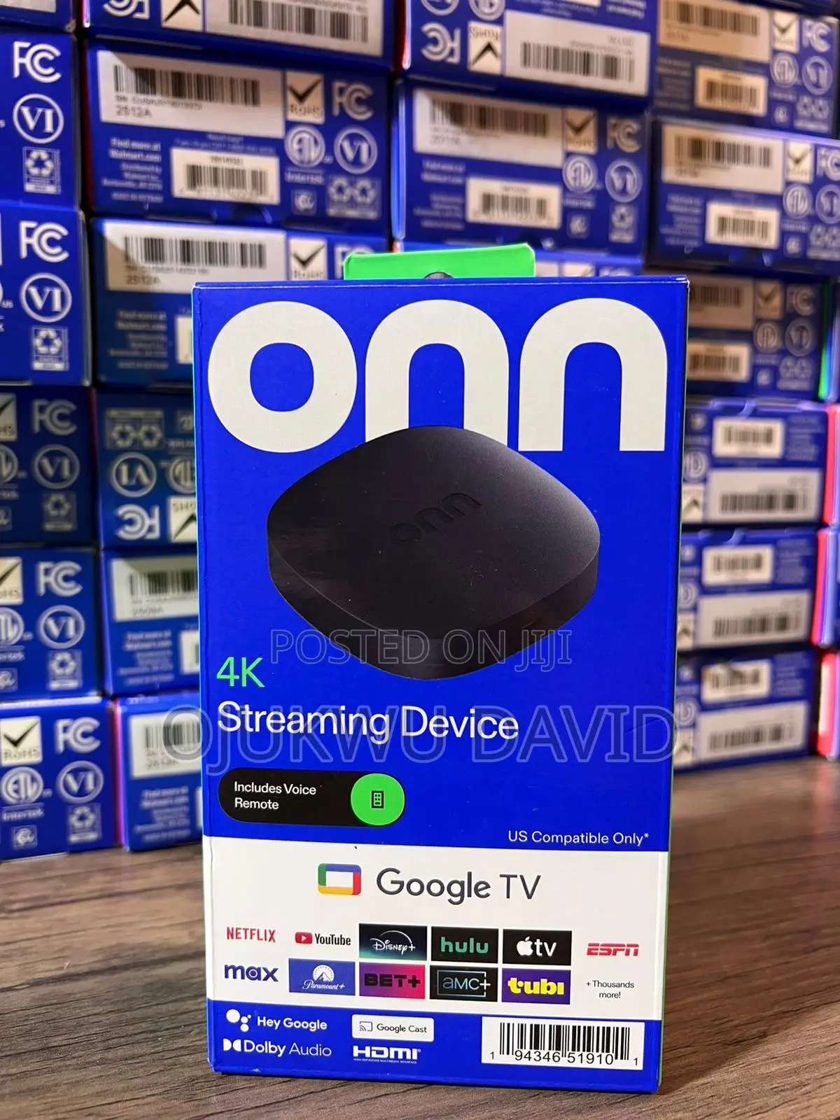 Onn Streaming Device, Google Tv - Fast Streaming , Ultra Hd