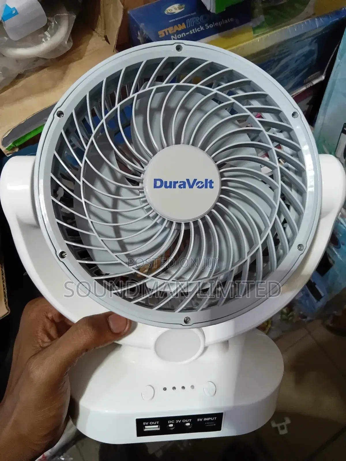 Duravolt Portable Rechargeable Fan