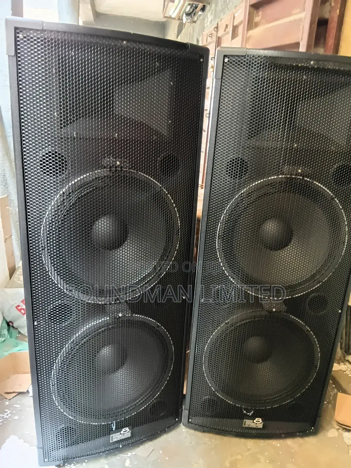 Euroking Full Range Speaker Two Way Dual 15"Inches Loudspeaker
