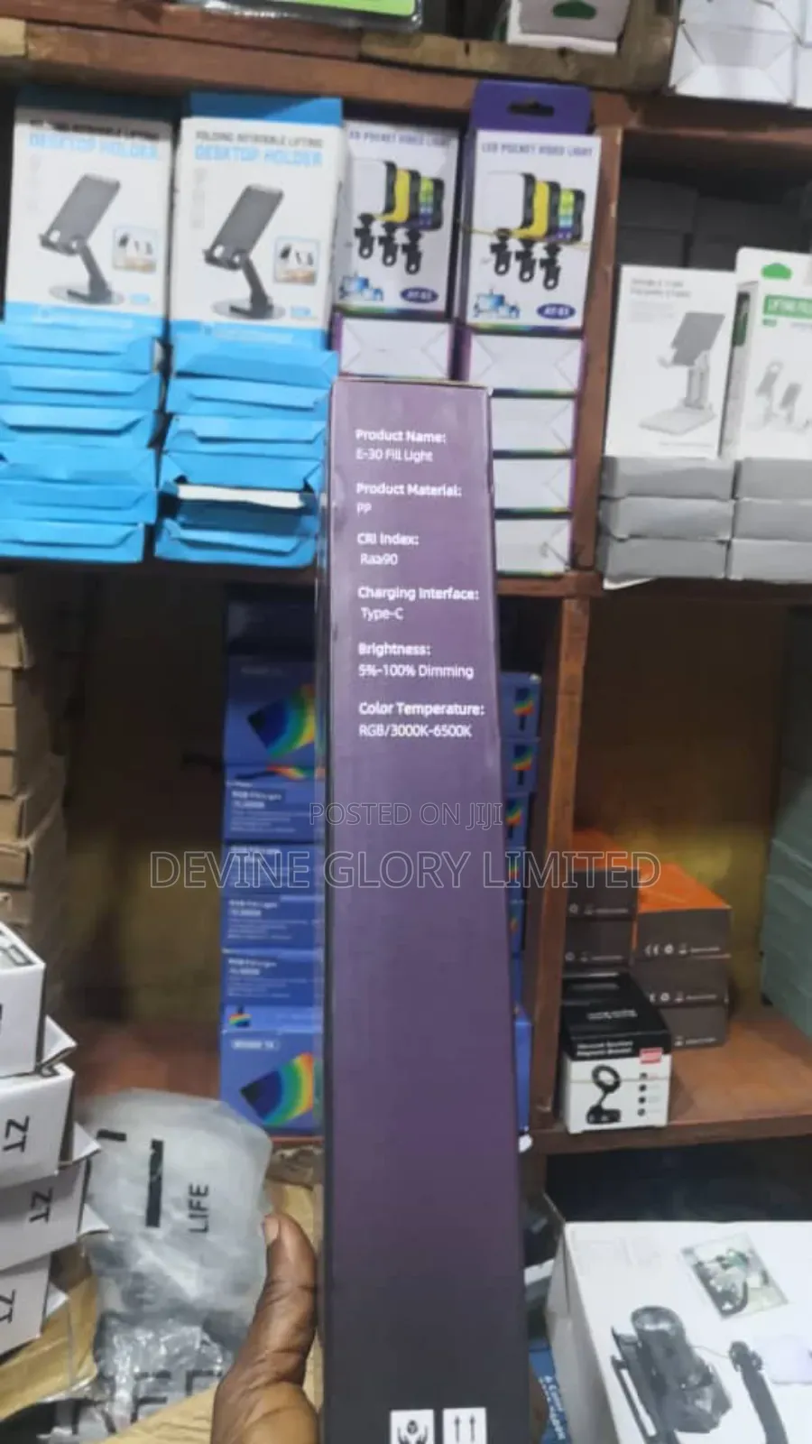 E-30 RGB Mobile Phone Camera Fill Light – Rechargeable Led