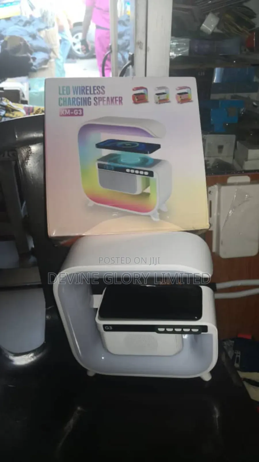 Xm-G3 Led Wireless Charging Speaker – RGB Light Alarm Clock