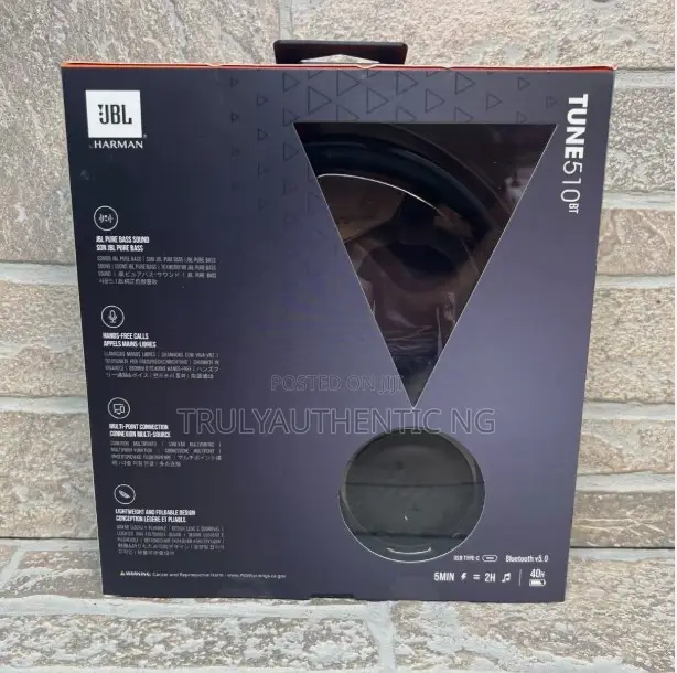 Authentic JBL Tune 510bt - Wireless on-Ear Headphones 40hrs