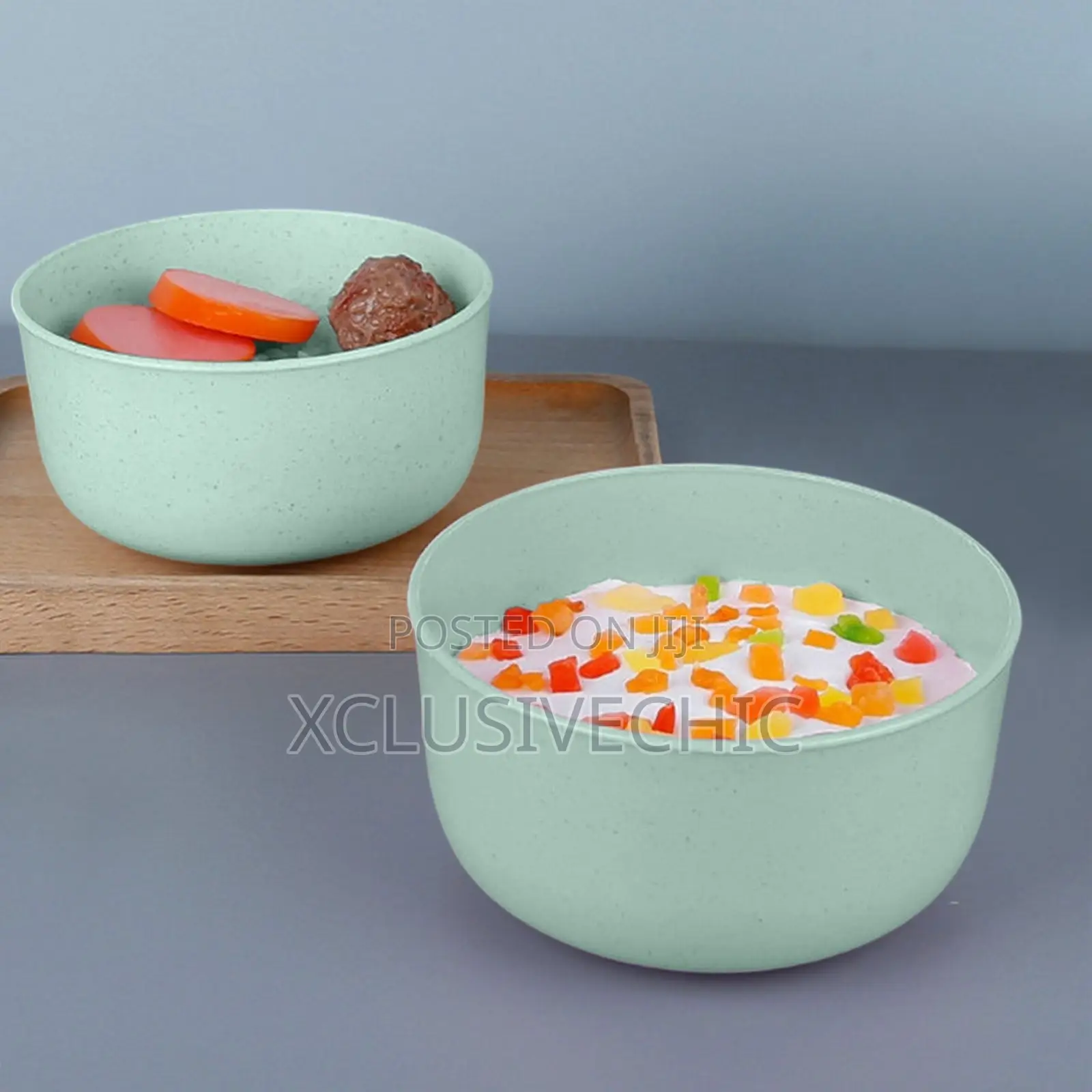 4pcs Microwave Dishwasher Safe Wheat Straw Bowls
