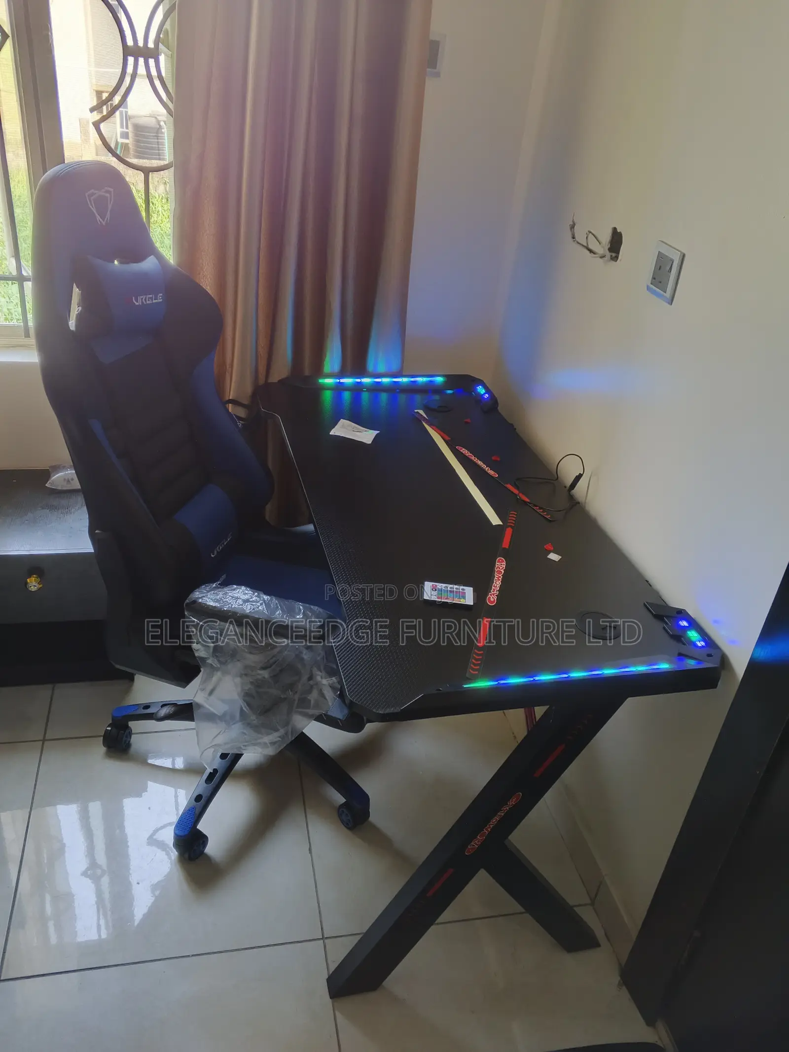 1.2 Meter Gaming Table and Ergonomic Gaming Chair