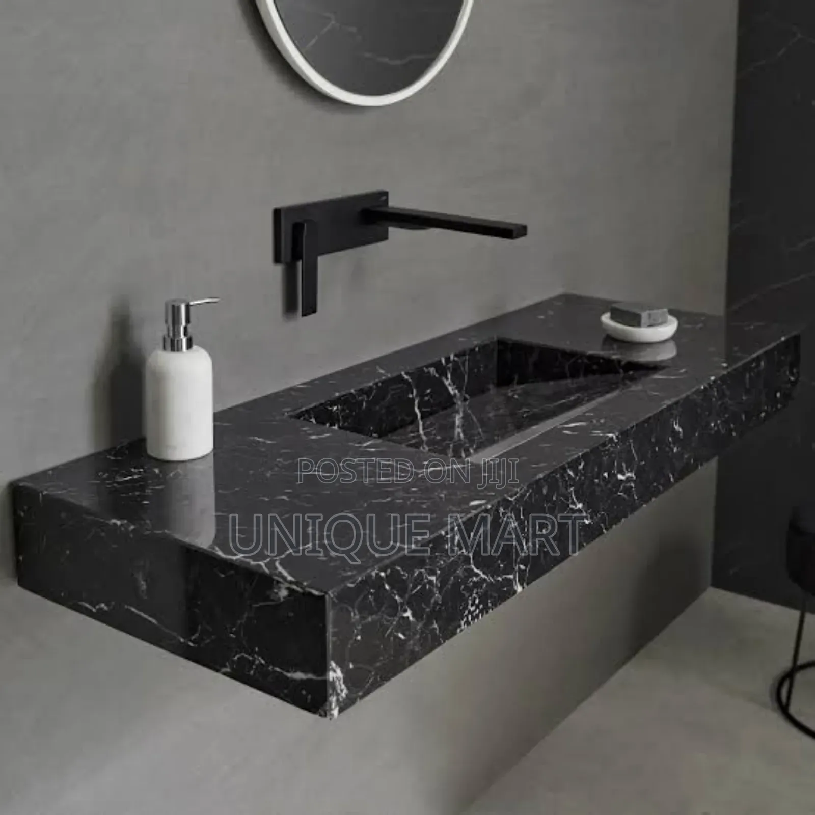 Stone Marble Crafted Sink, Single Bowl