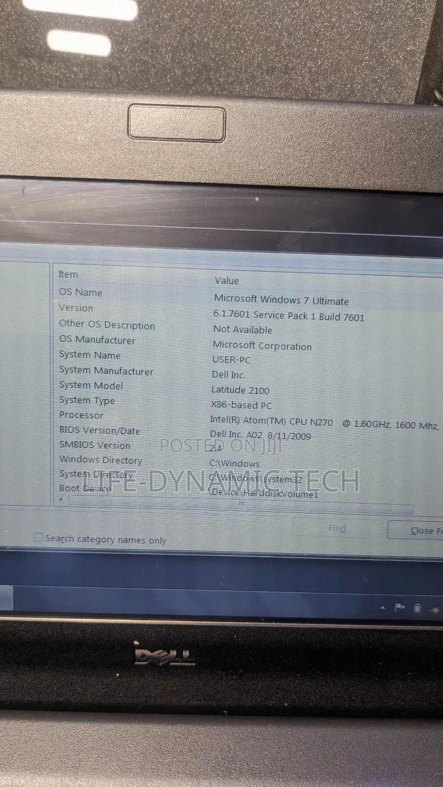Laptop Dell Latitude 2100 2GB Intel Atom HDD 160GB