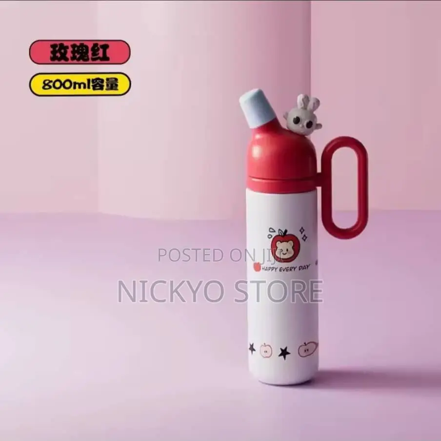 Cute Cartoon Insulated Water Bottle