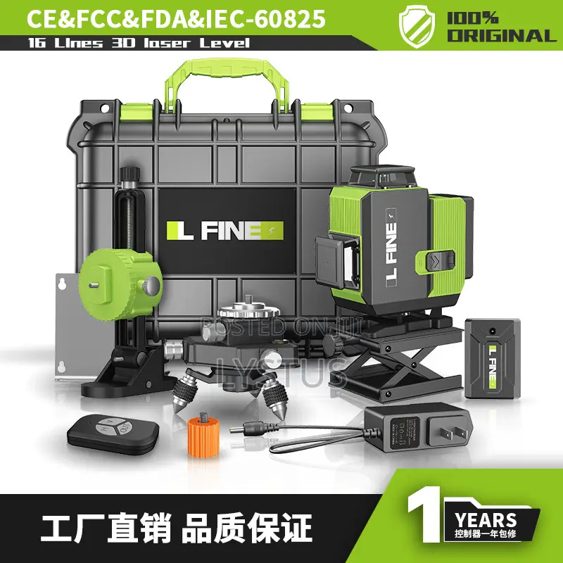 Lfine 4d / 3d 16-lines Green Laser Level – Llx-360-07