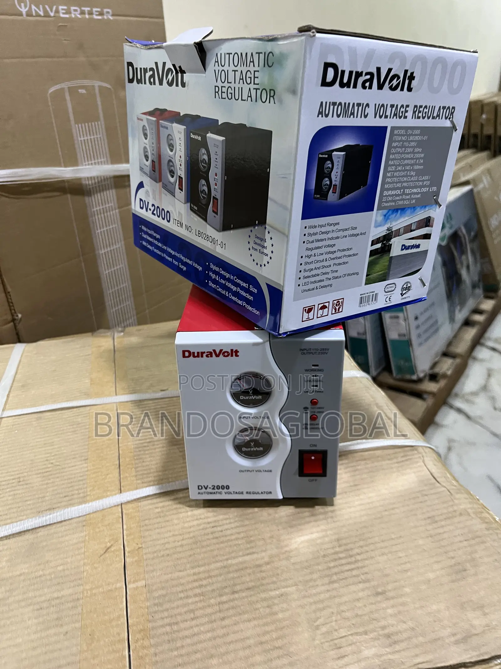 Duravolt 2000w Floor Stabilizer for Refrigerator Protection