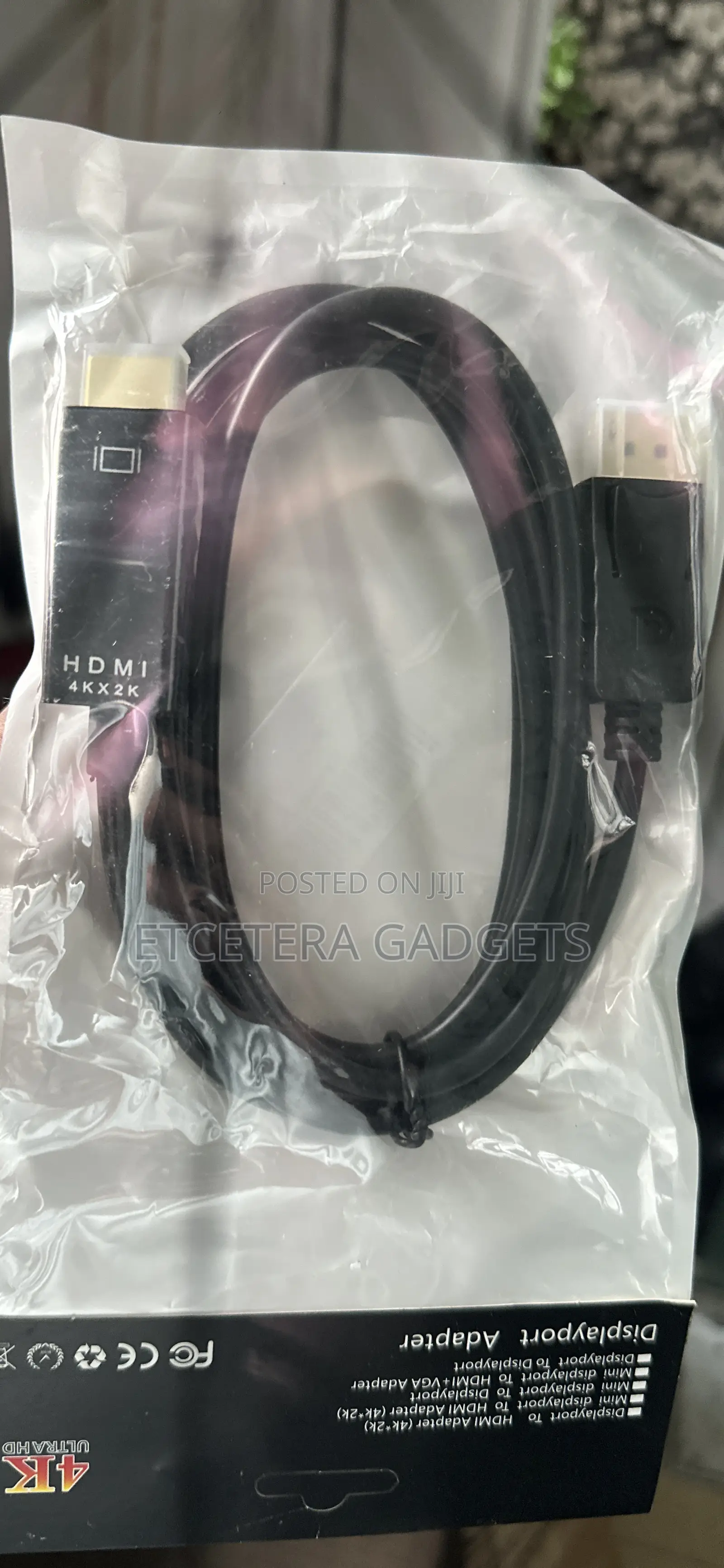 4k Ultra Hd Hdmi To Display Port Cable 6feet