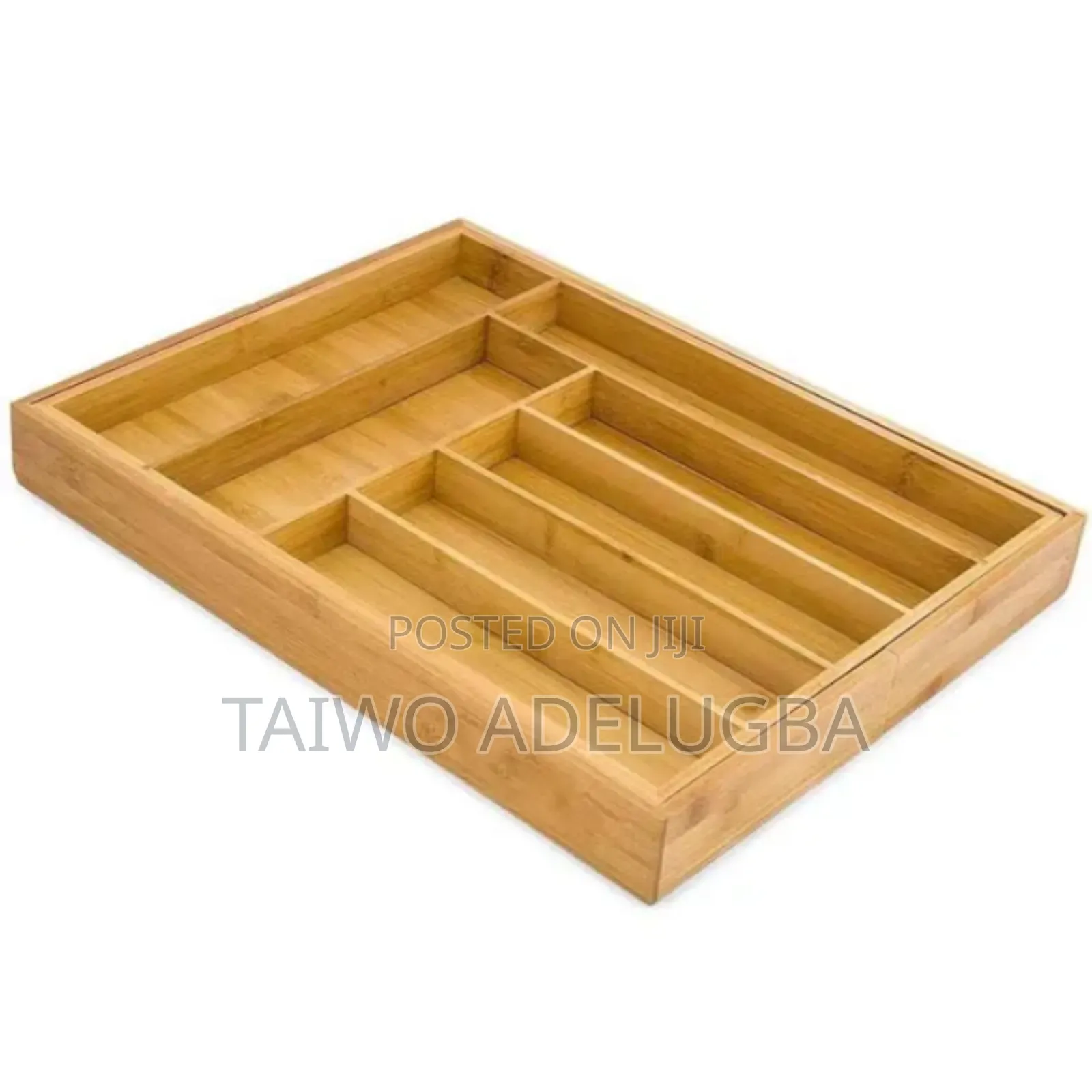 Expanded Wooden Cutlery Organizer