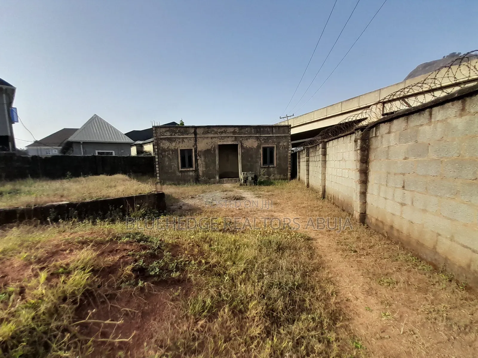 750sqm Fenced and Gated Plot With Solid 6-Bedroom Foundation + Bq