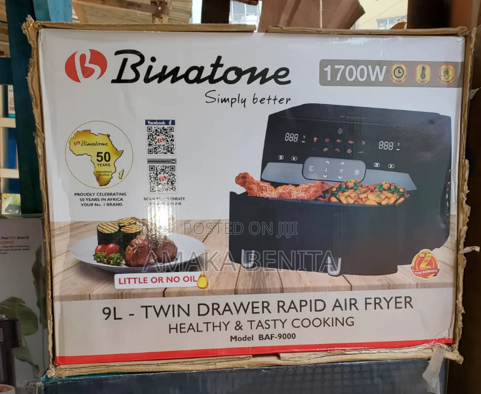 Binatone Airfryer 9ltrs