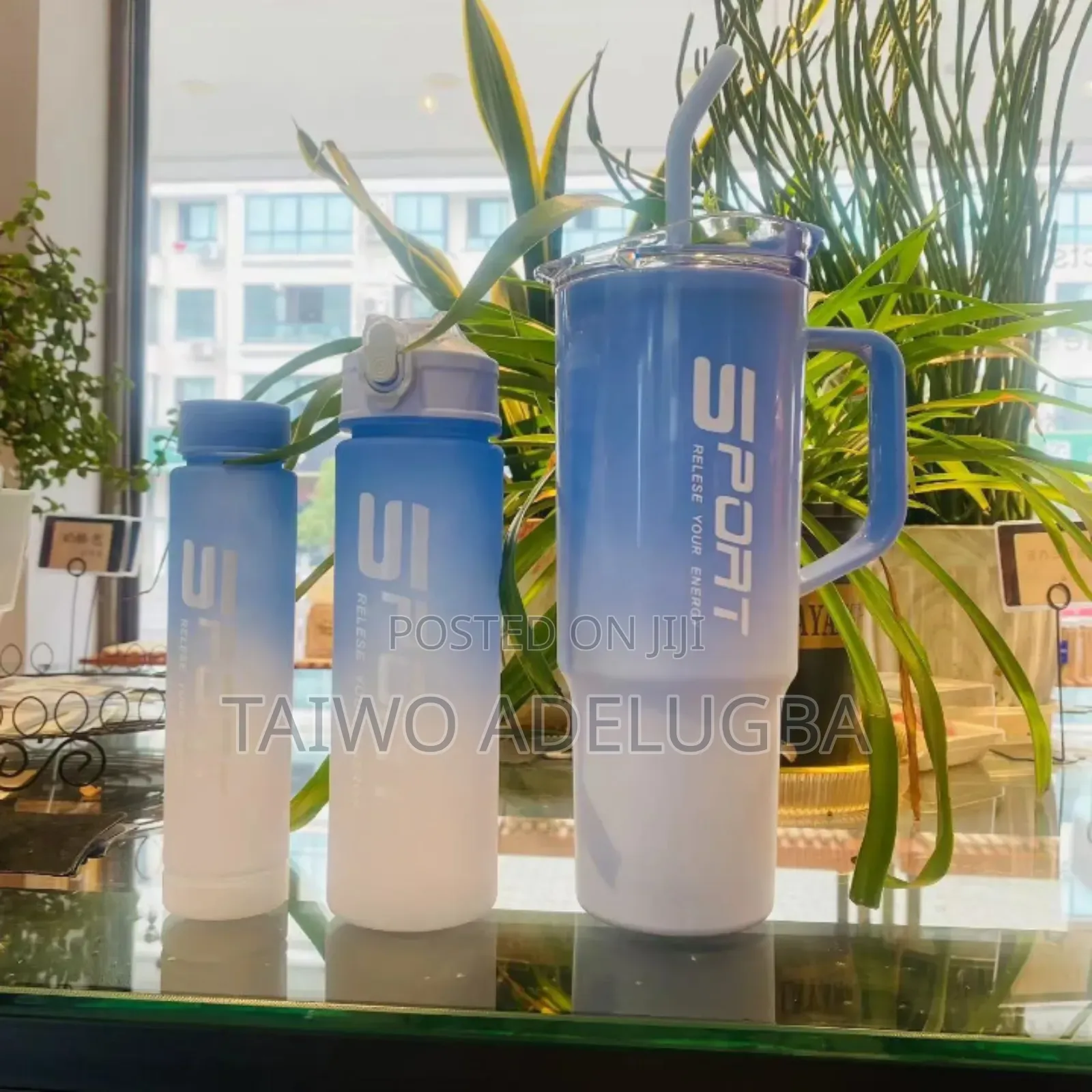 3 in 1 40oz Cute Tumble Cup Water Bottle With Straw