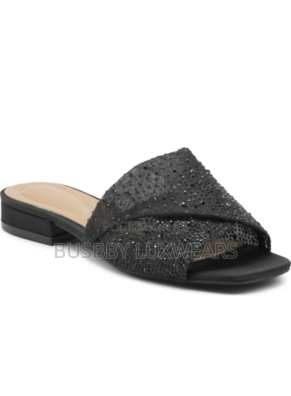 Jewel Badgley Mischka Delaney Glittering Slippers(U.S)