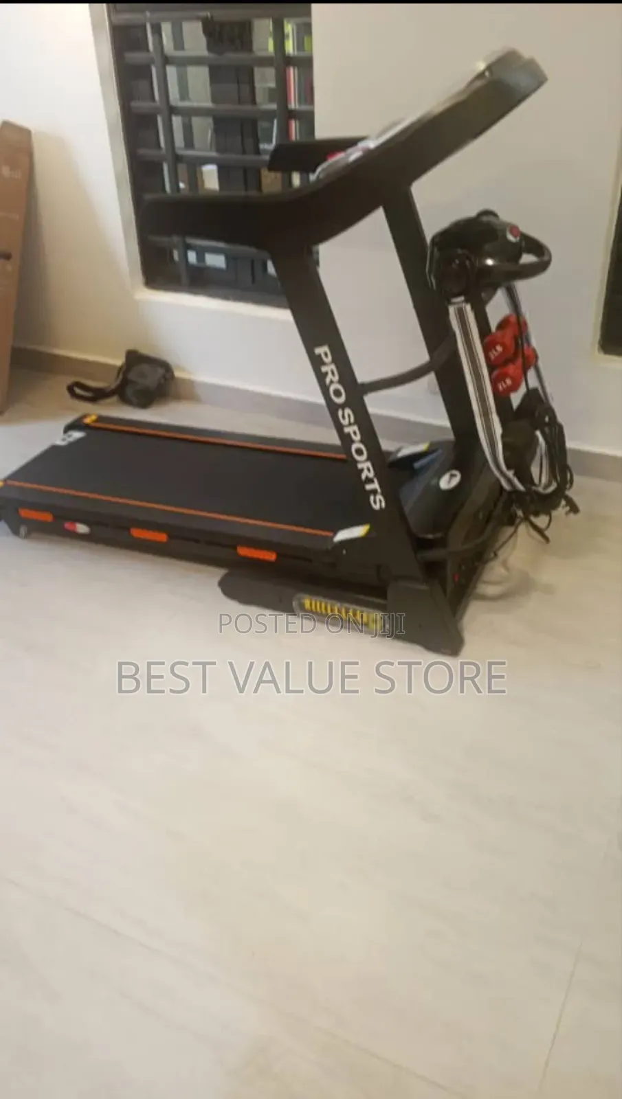 2.5hp Electric Treadmill With Massager Dumbbells Twister