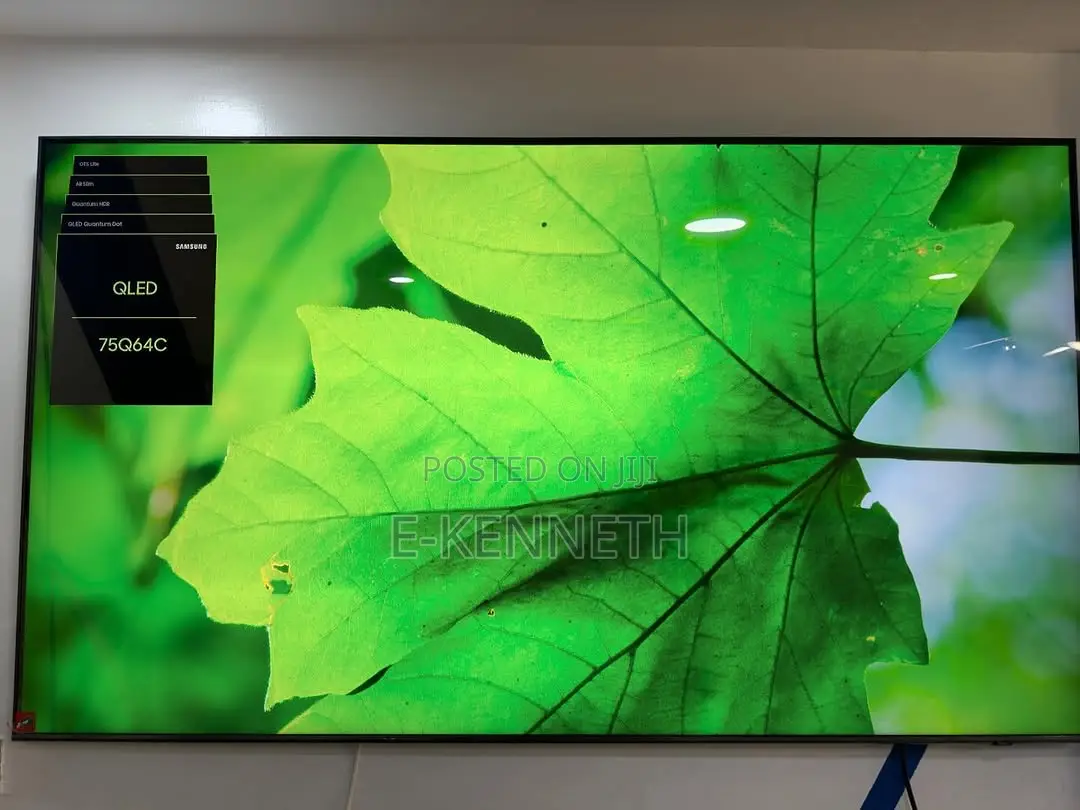 Samsung 75” Inches Qled Q64C QHDR 4k Airslim Smart TV 2023/2024 Model