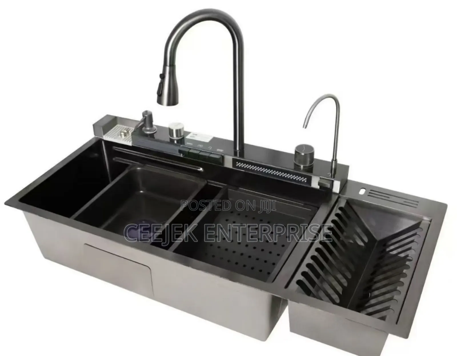 Piano Sink With Plate Rack