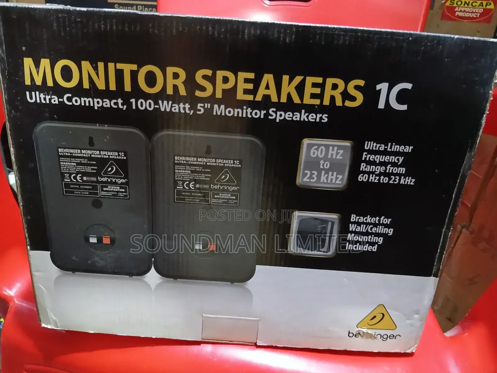 Behringer Professional Studio Monitor Speakers 1c